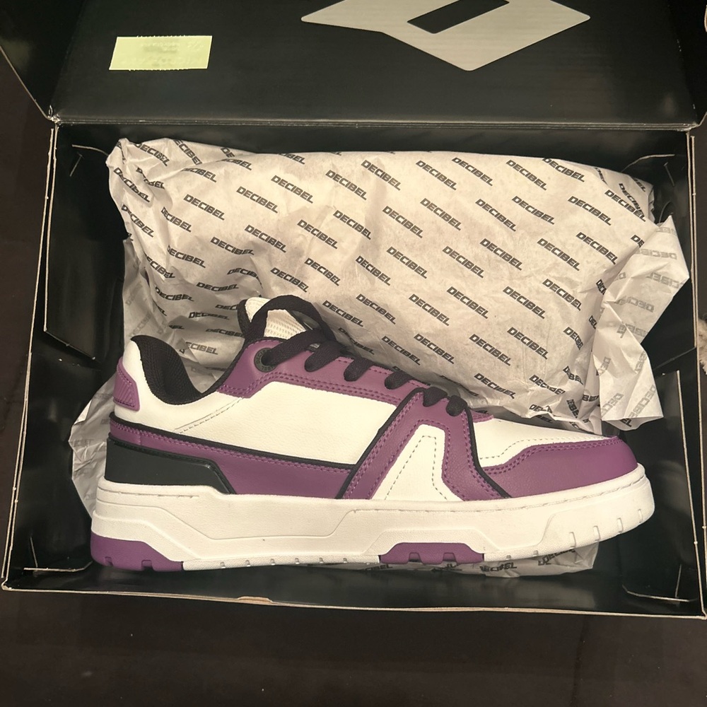 Decibel Purple and White Sneakers